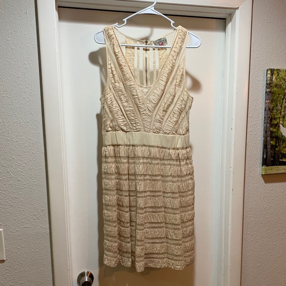 Anthropologie Cream Dress